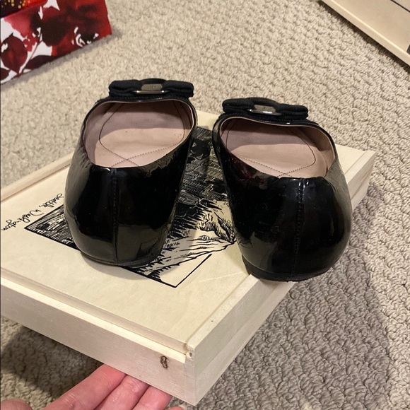 Salvatore Ferragamo Black Patent Flats - Picture 3 of 4